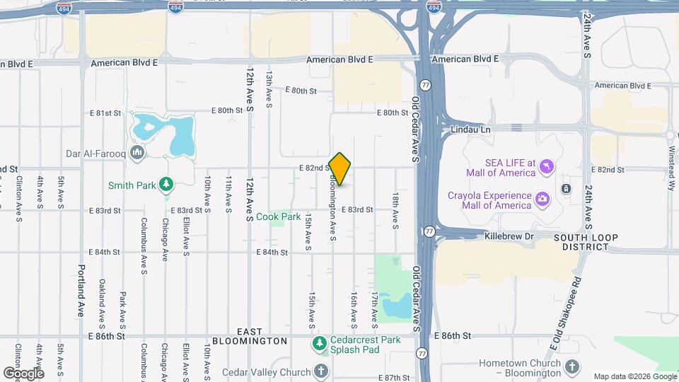 8225 Bloomington Ave S Map and Location Details