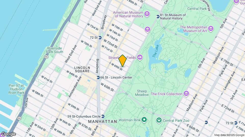 11 W 69th St Map and Location Details