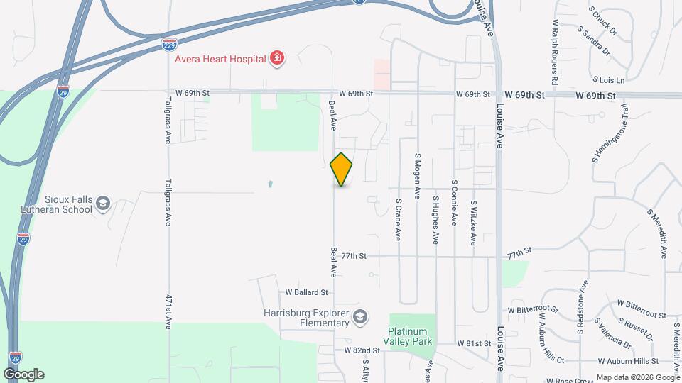 6600 S Beal Ave Map and Location Details