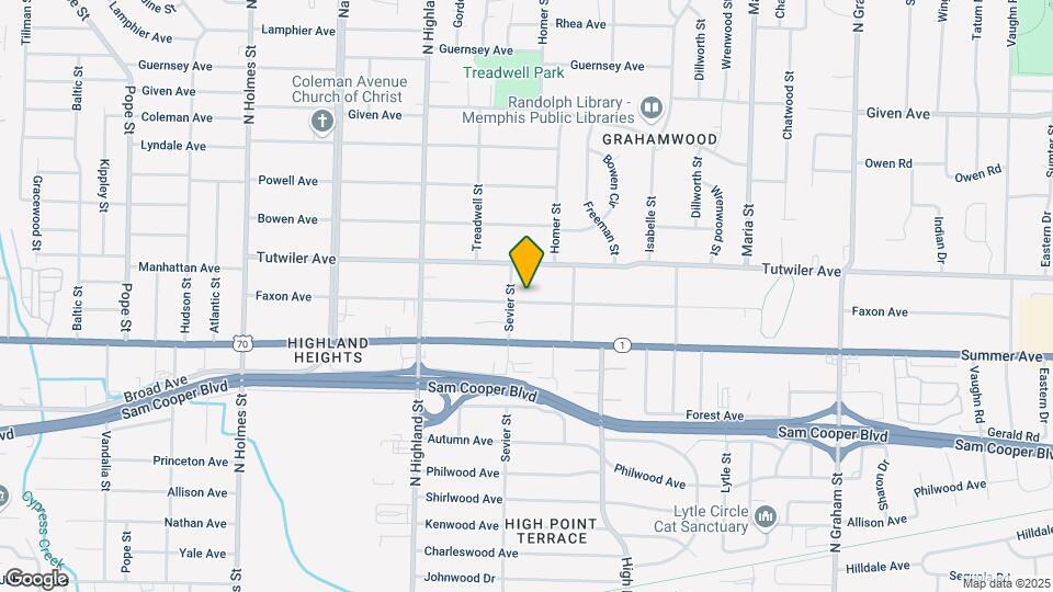 3618 Faxon Ave Map and Location Details