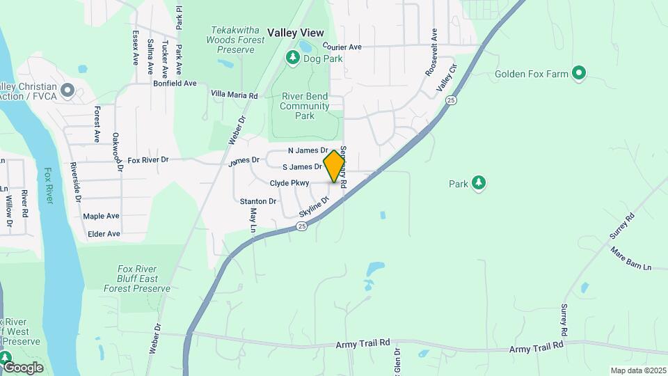 34W739 Clyde Pkwy Map and Location Details