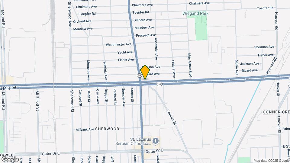 8053 E 8 Mile Rd Mapa y Detalles de la Ubicación