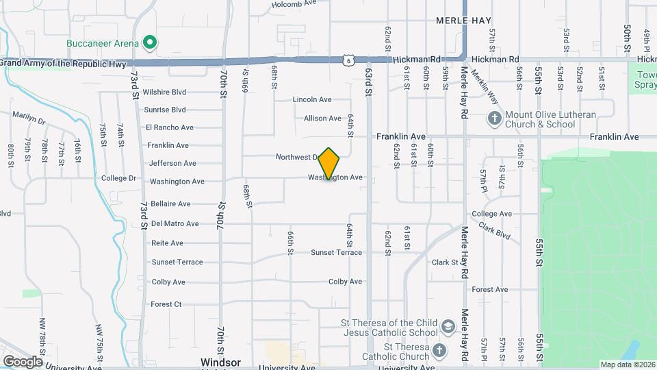 6452 Washington Ave, Unit 6452 Map and Location Details