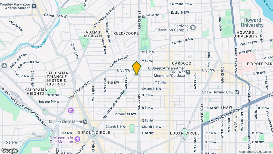1922 16th St NW Map and Location Details