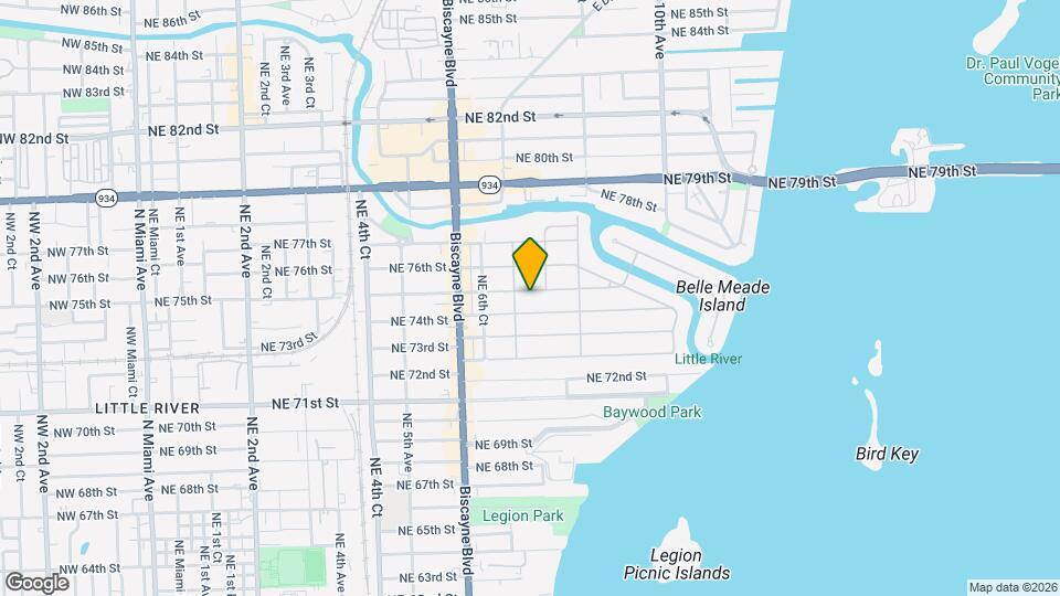 720 NE 75th St Map and Location Details
