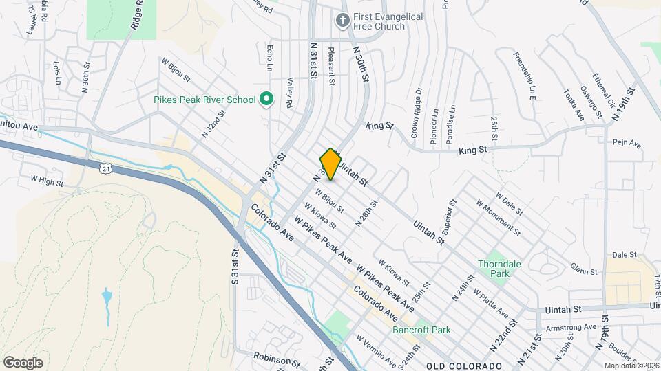 2917 W Platte Ave Map and Location Details