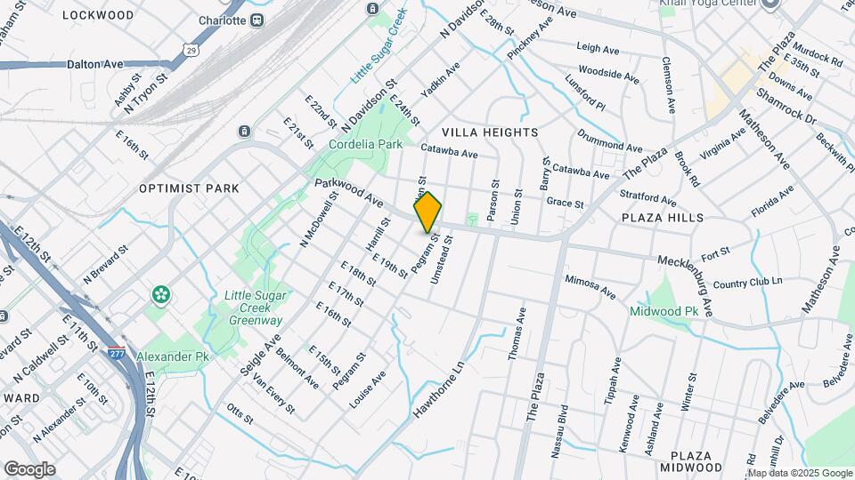 1717 Pegram St Map and Location Details