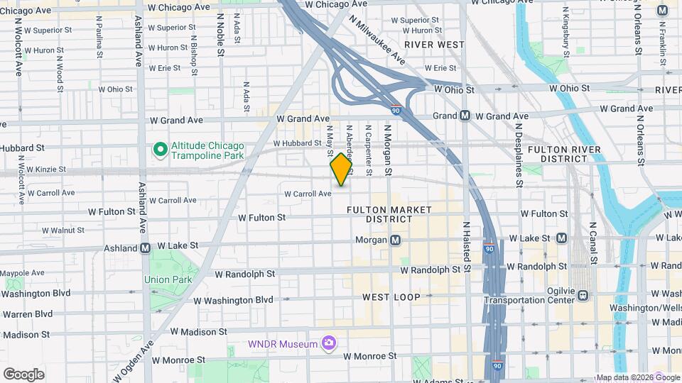 1100 W Carroll Ave Mapa y Detalles de la Ubicación