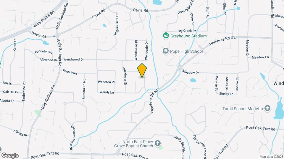 2915 Creek Park Dr Map and Location Details