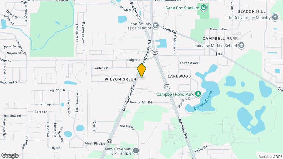 3721 Crawfordville Rd Map and Location Details