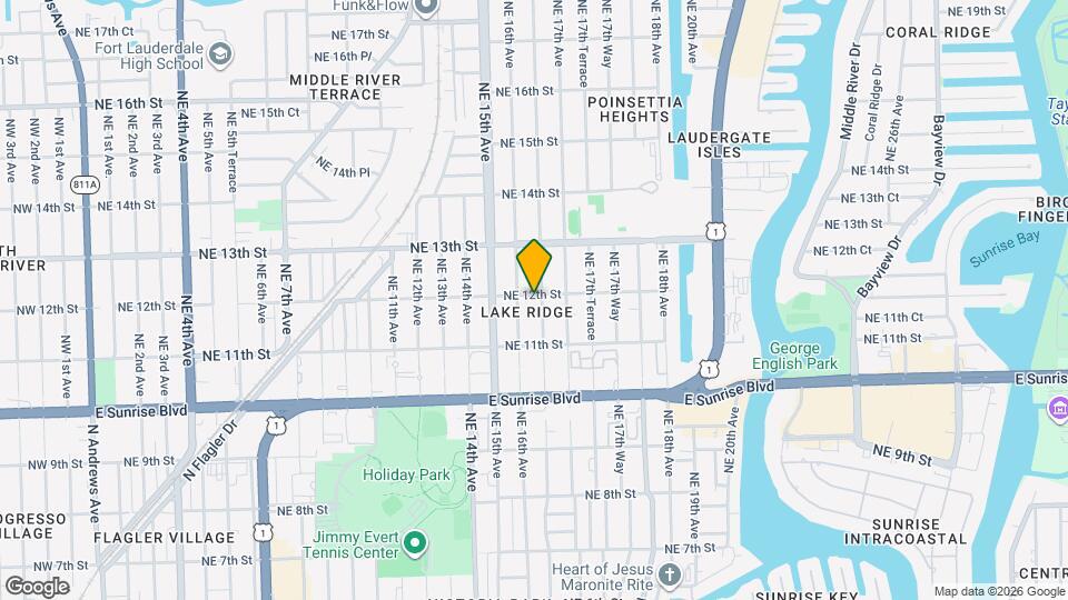 1143 NE 16th Terrace Map and Location Details