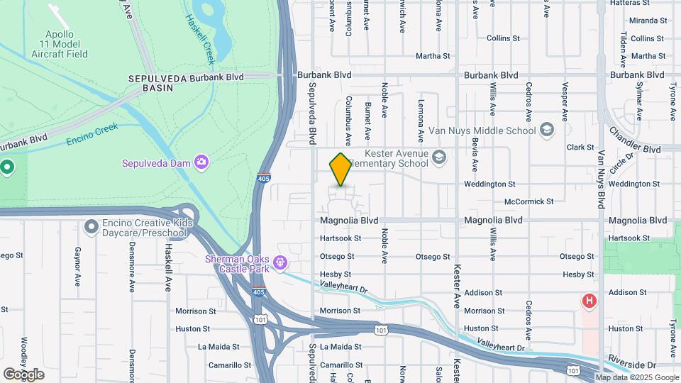 15175 Magnolia Blvd Mapa y Detalles de la Ubicación