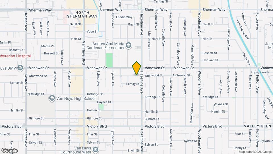 14120 Archwood St Map and Location Details