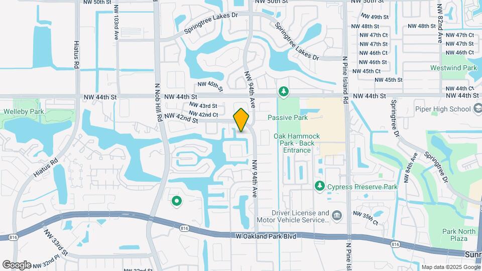 9425 NW 42nd St Map and Location Details