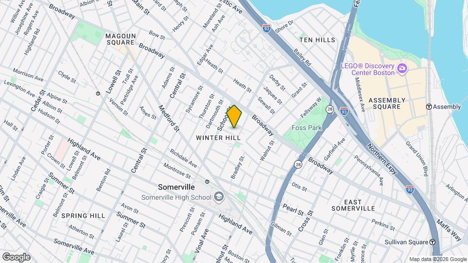 5A Evergreen Ave, Unit 5A Evergreen Ave Somerville MA 02145 Map and Location Details