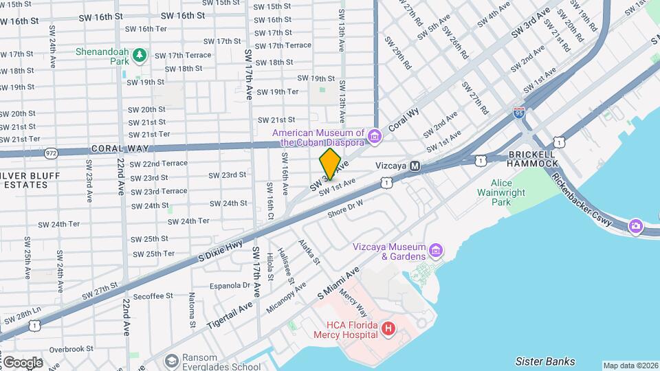 3612 SW 1st Ave Map and Location Details