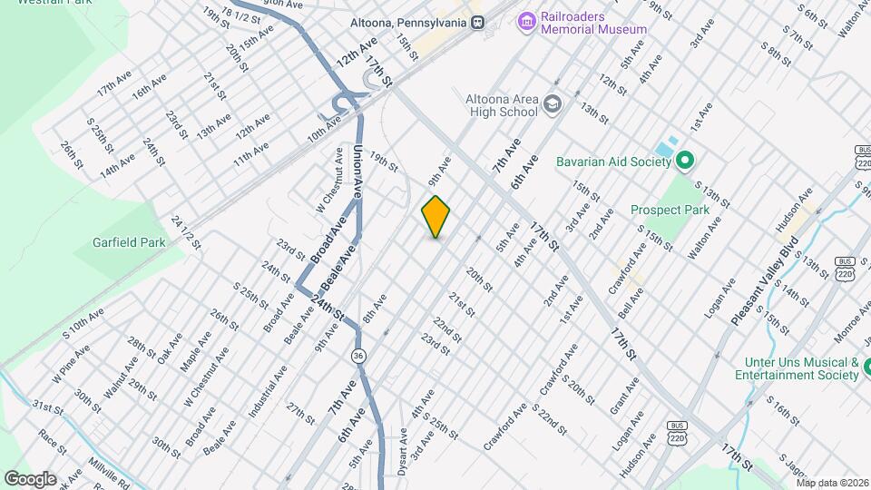 707-709-709 20th St Map and Location Details