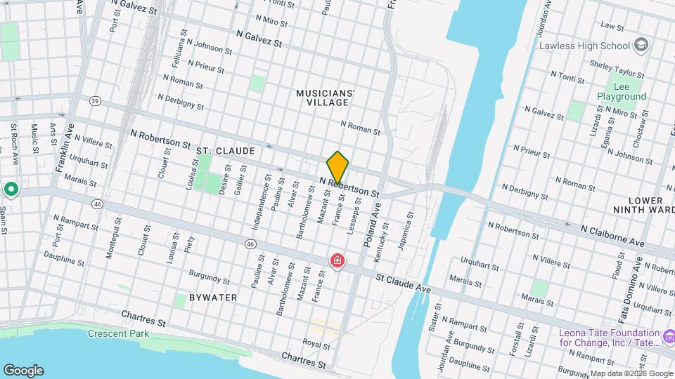 4114 N Robertson St Map and Location Details