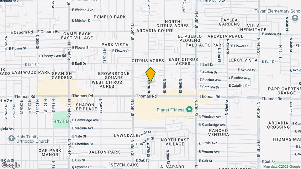 2929 N 37th St Map and Location Details