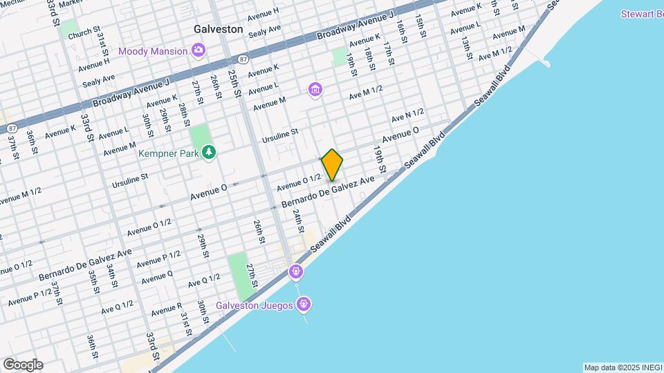 Galveston Sixplex Mapa y Detalles de la Ubicación