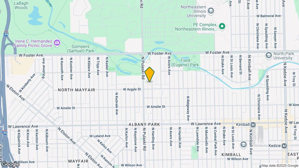 5014 N Harding Ave Map and Location Details