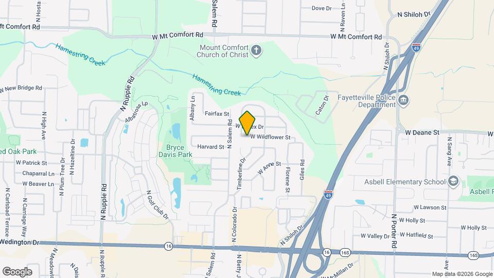 3235 W Wildflower St Map and Location Details