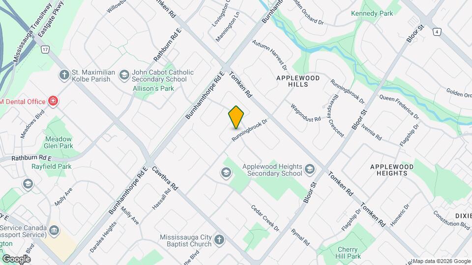885 Runningbrook Dr Map and Location Details