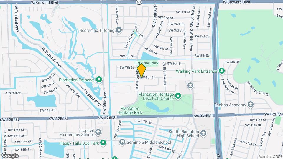 5860 SW 8th St Map and Location Details