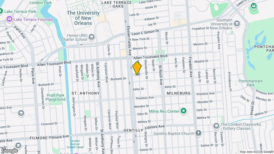 5922 Marigny St Map and Location Details