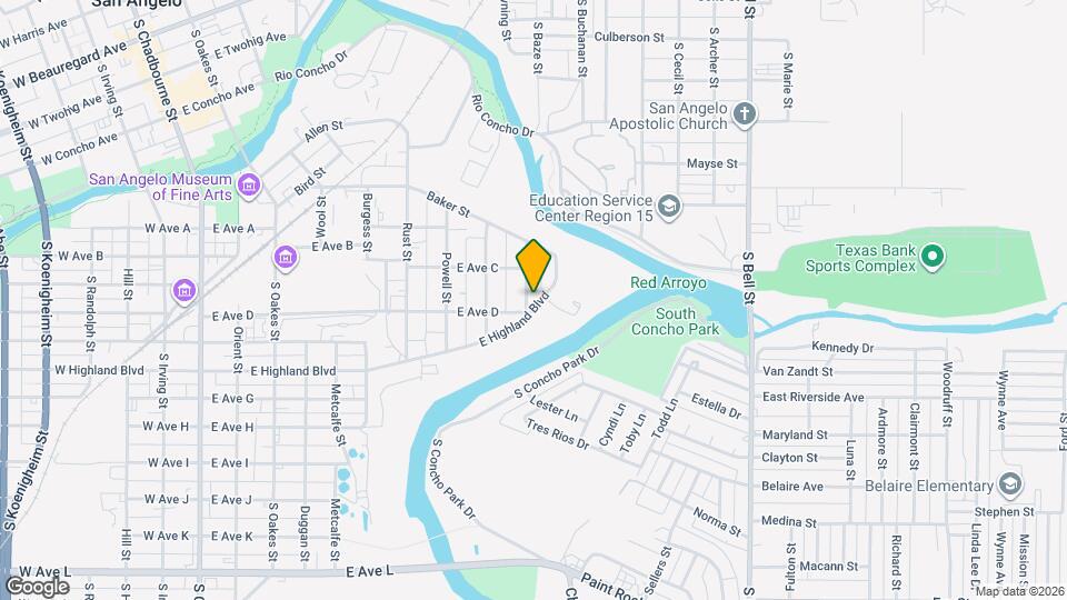 728 Spencer St Map and Location Details