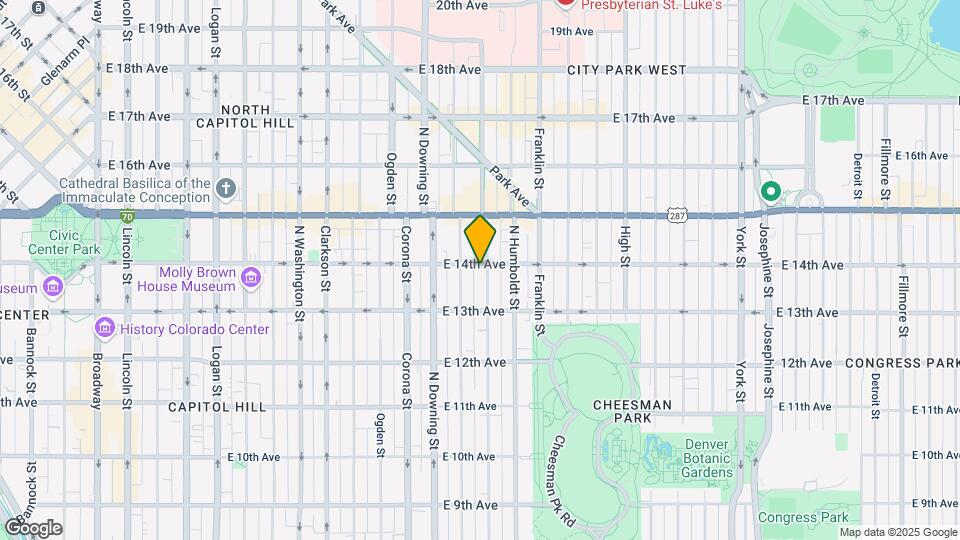 1340 E 14th Ave-Unit -4 Map and Location Details