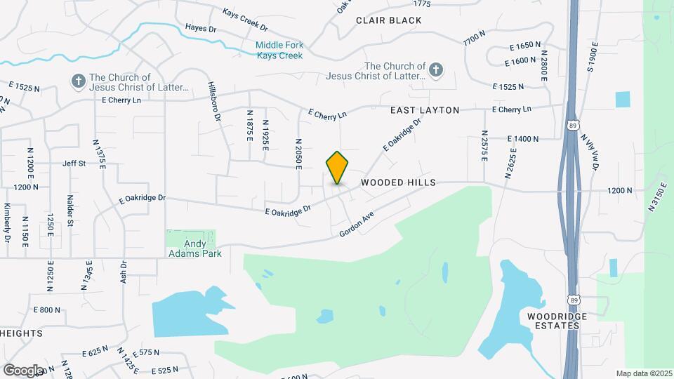 2123 Oakridge Dr Map and Location Details