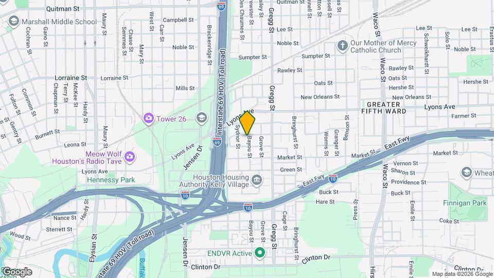 1411 Bayou St Map and Location Details