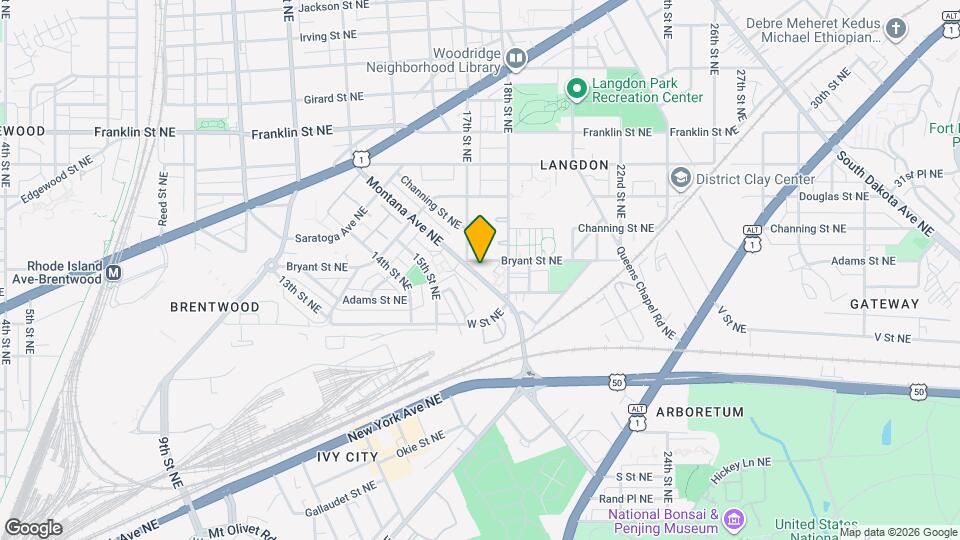 1704 Montana Ave NE Map and Location Details