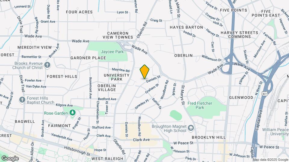 835 Daniels St Map and Location Details