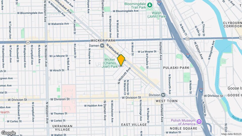 1837 W. Evergreen Avenue Mapa y Detalles de la Ubicación