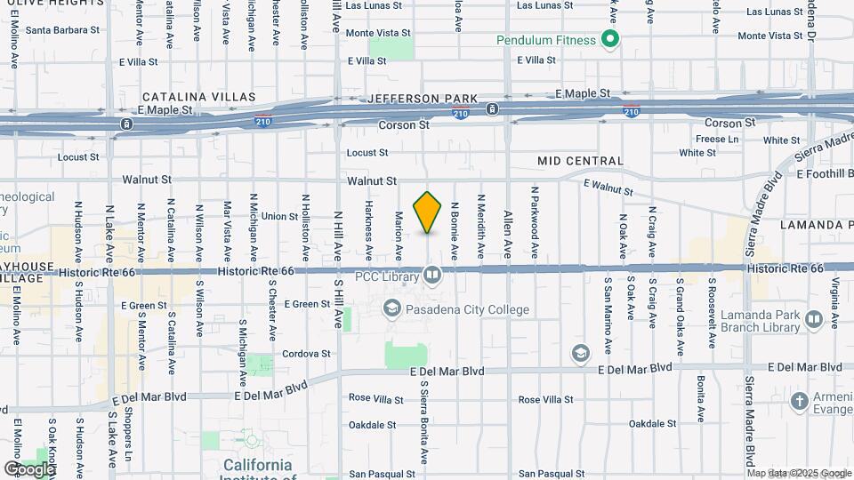 65 N Sierra Bonita Ave Map and Location Details