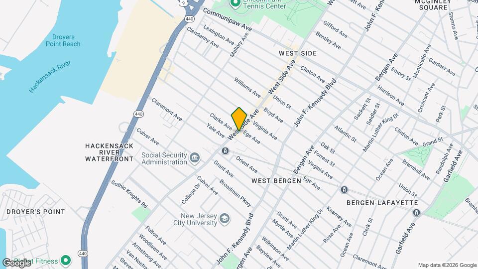 422 West Side Ave Map and Location Details