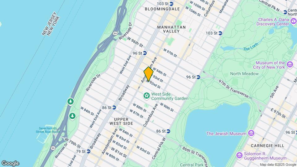 154 W 92nd St Map and Location Details