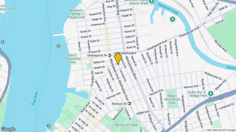 711 Leonard St Mapa y Detalles de la Ubicación