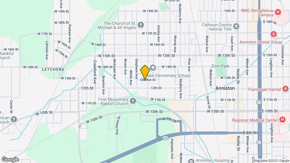 1012 Claxton St Mapa y Detalles de la Ubicación