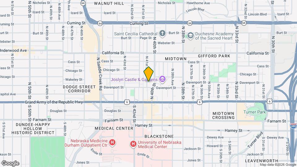 307 N 41st St Map and Location Details