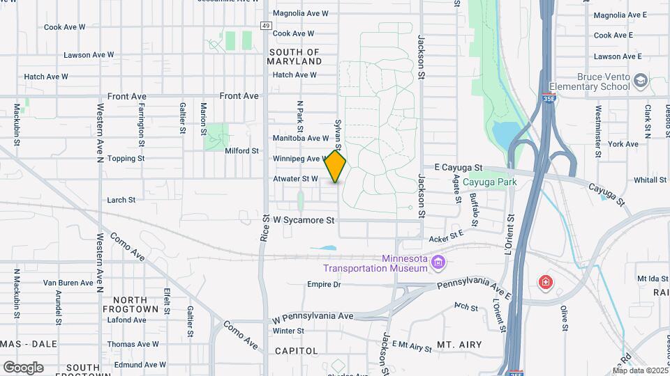 825 Sylvan St Map and Location Details