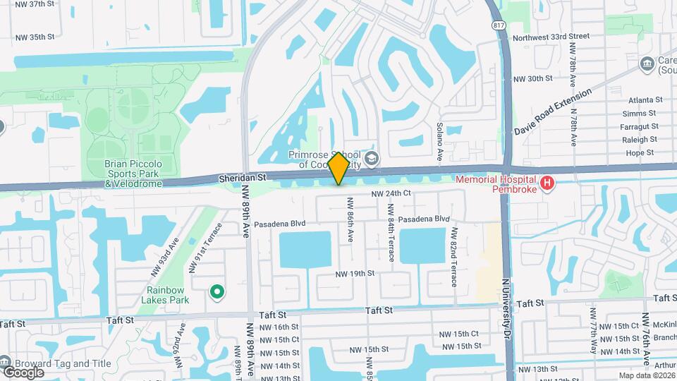 8631 NW 24th Ct Map and Location Details