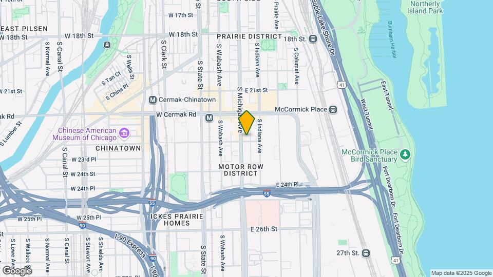 2255 S Michigan Ave Mapa y Detalles de la Ubicación