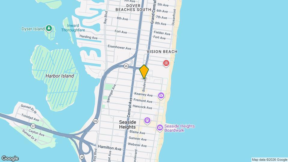1515 Ocean Terrace Mapa y Detalles de la Ubicación