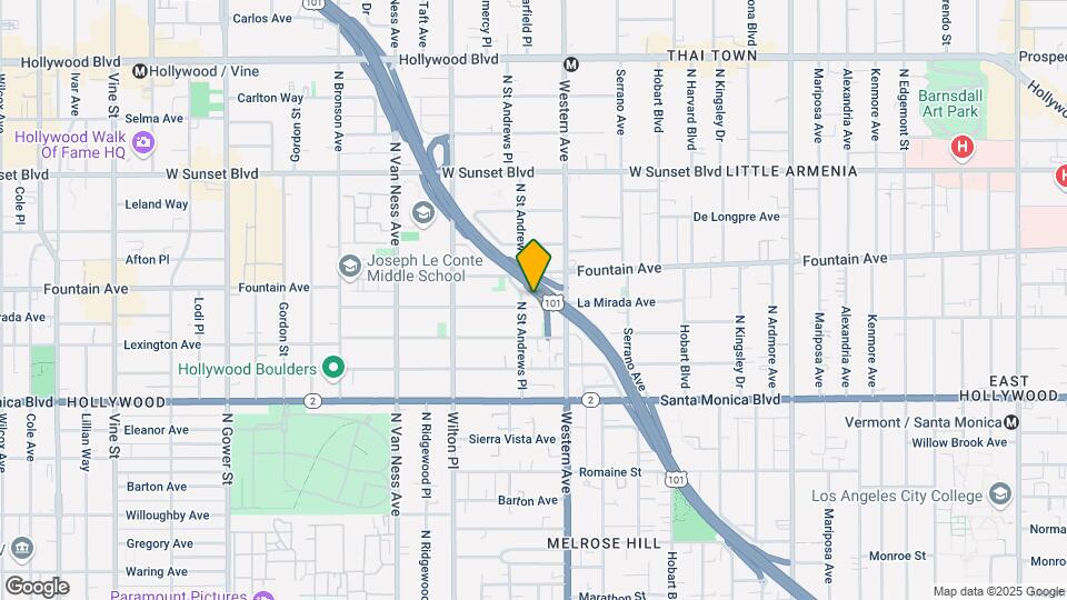 5537 La Mirada Ave Map and Location Details