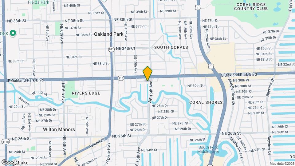 1570 NE 30th Pl Map and Location Details