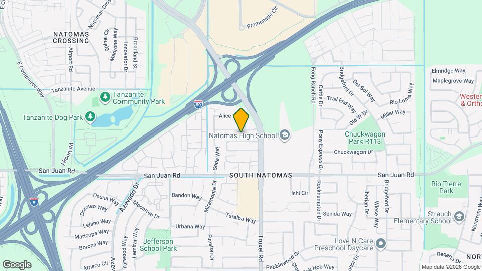 1796 Mammoth Way Map and Location Details