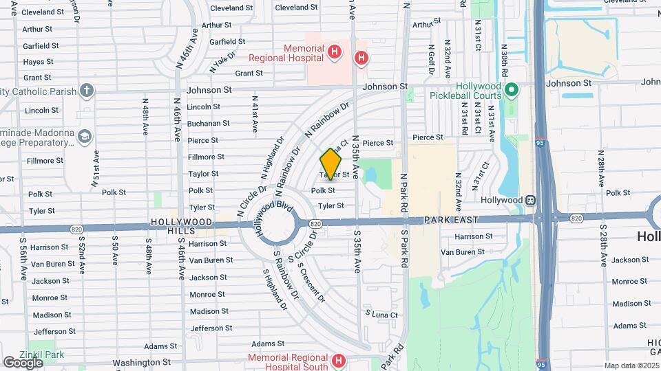 3609 Polk St Map and Location Details